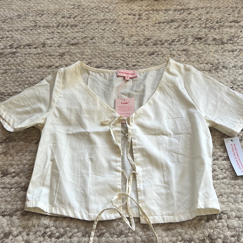Lisa Says Gah beige Blouse